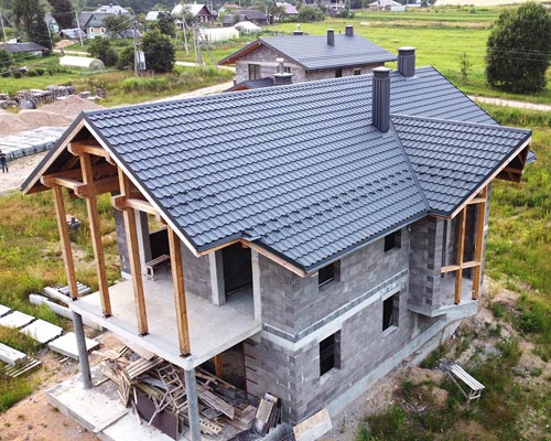 Крыша для двухэтажного дома
