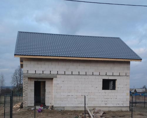 Монтаж металлочерепицы