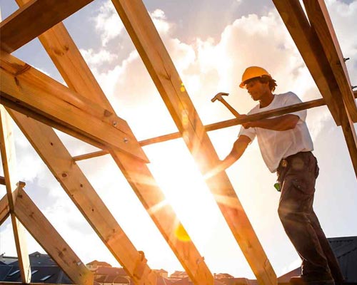 Монтаж крыши